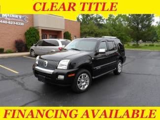 2010 mercury mountaineer premier 23k black on balck  nav warranty remaining!!!!