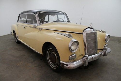 1958 mercedes benz 300d adenauer, creme with grey interior, fuel injected car