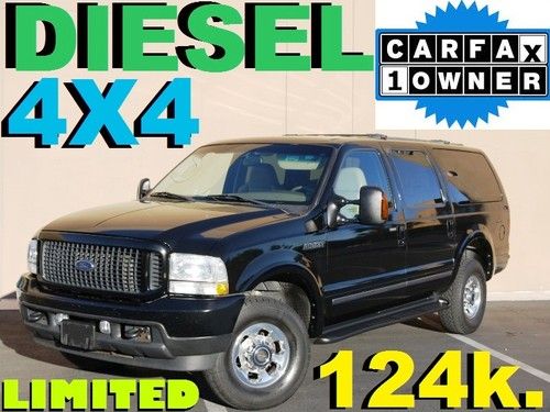 ***free shipping** excursion limited 4x4 turbo diesel 1 owner 3rd seat low miles