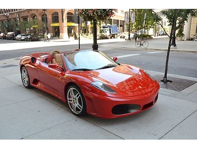 08 f430 spider red/ tan f1 complete car contact chris @ 630-624-3600