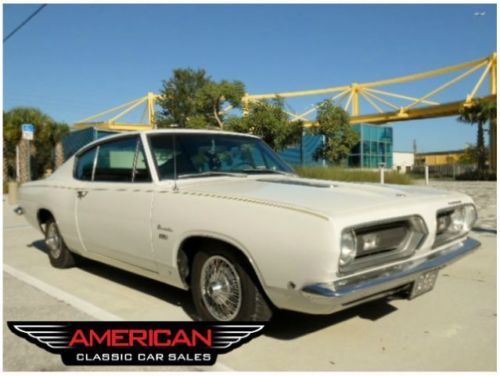 No reserve! original 55k mile 1968 plymouth barracuda fastbck  factory a/c clean