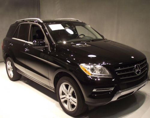 Certified 2013 13 mercedes-benz ml350 4matic suv black/black 1 owner cleancarfax
