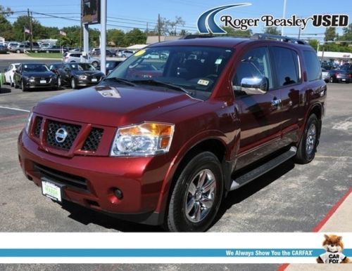2012 nissan armada sv heated seats 8passenger rear parking aid tpms traction abs