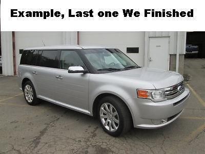 2012 ford flex 1 year warranty automatic 3rd row seating silver best offer used