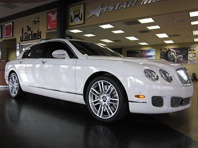 2013 bentley continental flying spur white on black only 8k miles