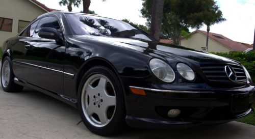 2002 black mercedes cl 500 amg coupe, gorgeous auto, low miles, showroom, loaded