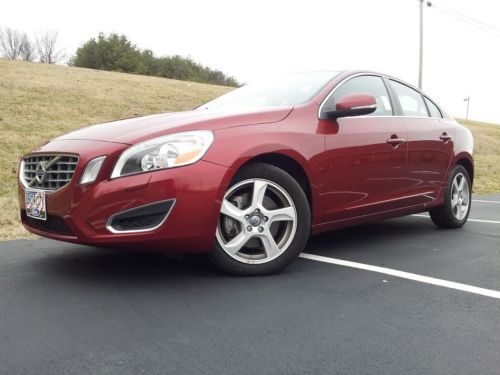 One owner 2013 volvo s60 turbo t5 premier leather sunroof auto power push button