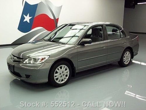 2005 honda civic lx sedan automatic cruise control 72k! texas direct auto