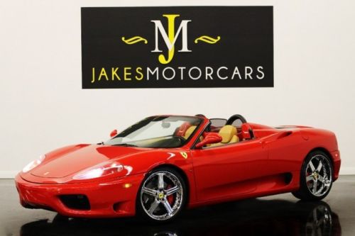 2003 ferrari 360 spider f1, red/tan, just serviced, loaded w/options! very clean
