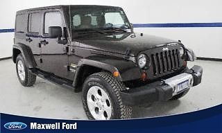 13 wrangler unlimited 4x4 sahara, hard top, leather, navi, pwr equip, 1owner!