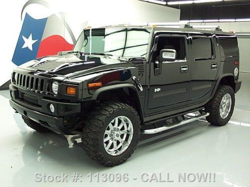 2007 hummer h2 4x4 6-pass htd leather sunroof 20&#039;s 40k texas direct auto