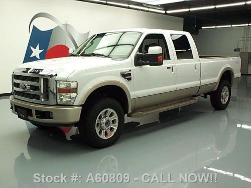 2008 ford f-350 king ranch crew diesel 4x4 dvd leather texas direct auto