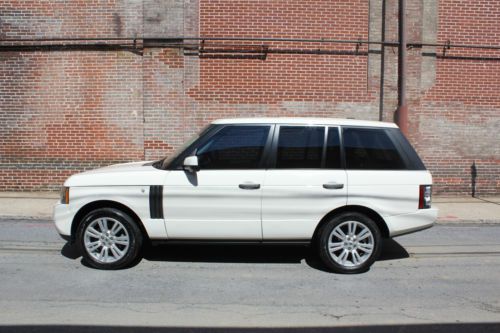 2010 range rover hse wht/blk rear dvd, cameras blkwood 4zone climate serviced nr
