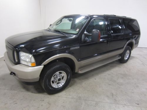 04 ford excursion eddie bauer 6.0l v8 turbo diesel leather 3rd row 4x4 2co owner