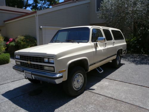 1989 chevrolet suburban silverado 2500 truck v8 4x4 3/4 ton clean