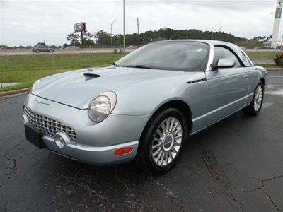 2004 ford thunderbird conv. **one owner** ice blue/black heated seats clean *fl