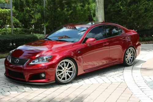 Buy Used 2012 Lexus Isf Matador Mica Red W Black Interior