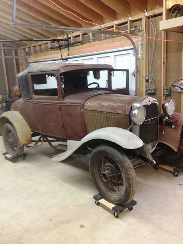 1930 ford model a business coupe original barn find stored since the 1950's