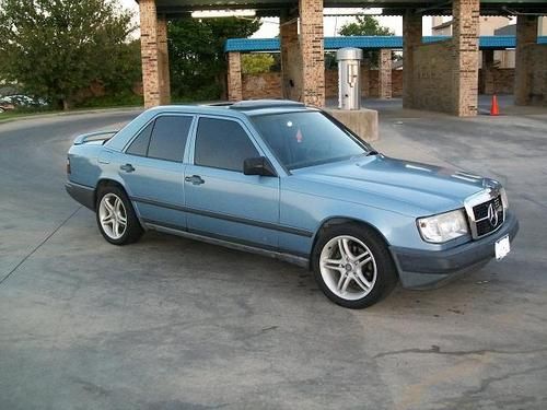 1988 mercedes-benz 300-series - blue - sunroof - leather interior