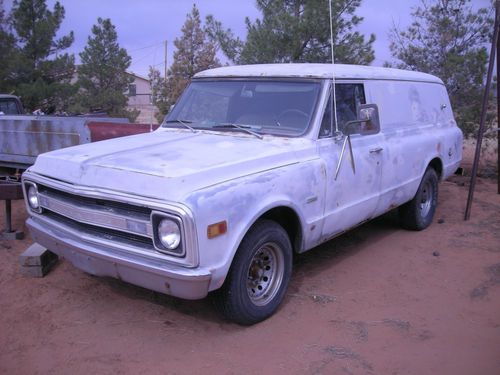 1967 chevy c20 panel truck 396/auto/a/c project truck
