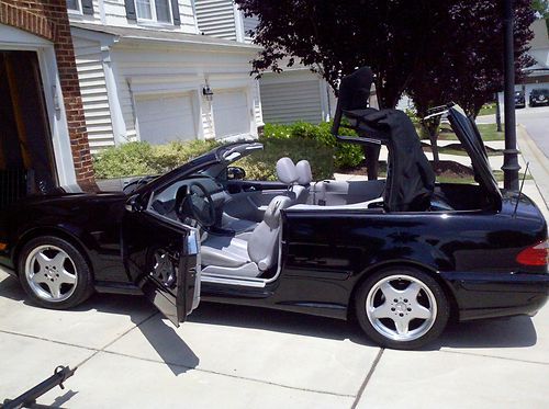 2001 black mercedes-benz clk430 convertible 2-door 4.3l 300 hp, 92k miles