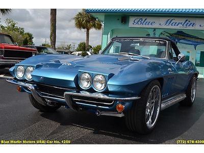 1965 classic ralph eckler signature corvette ls6 435hp t56 magnum nassau blue