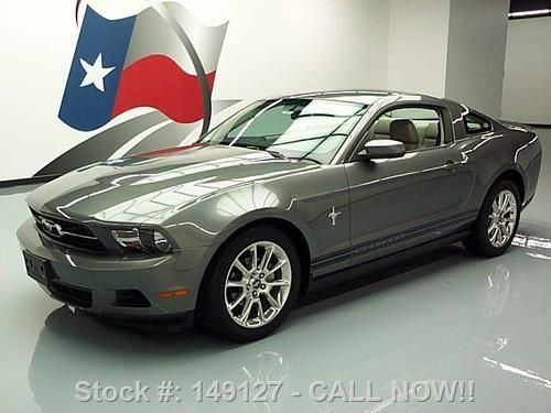 2010 ford mustang v6 premium pony pkg auto leather 23k texas direct auto