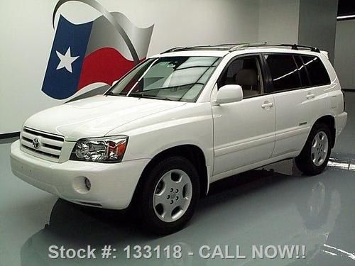 2007 toyota highlander limited sunroof htd leather 56k texas direct auto