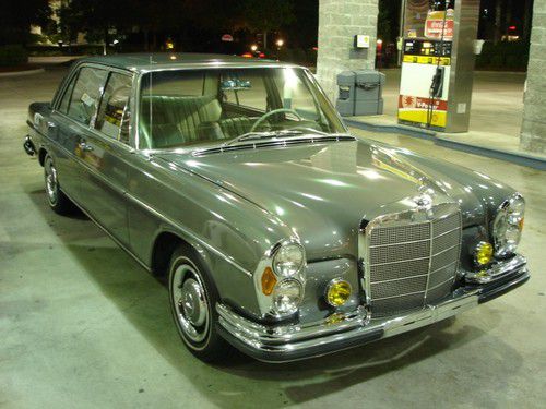 1967 mercedes 300sel w. m189 * in db172, euro-car, sunroof, running, damaged ***