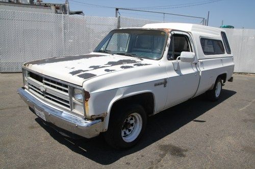 1987 chevrolet c-10 r10 custom deluxe 2wd 6 cylinder no reserve