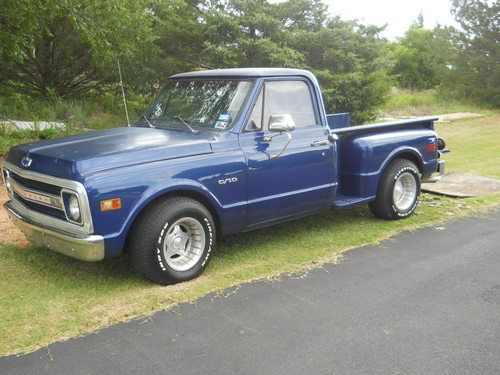 1969 chevy short stepside no reserve rod true texas barn find