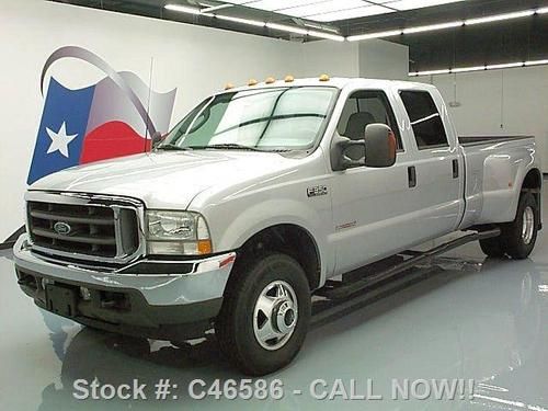 2003 ford f350 crew fx4 4x4 diesel dually 6pass tow 67k texas direct auto