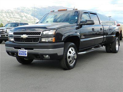 Crew cab dually 4x4 duramax diesel custom wheels tires leather auto longbed