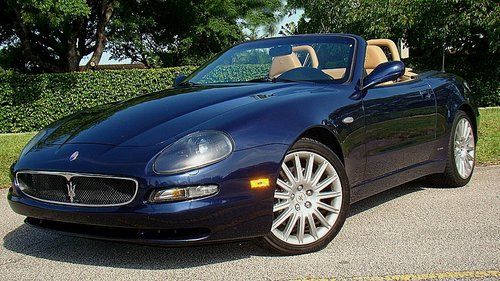 2002 maserati spyder convertible florida car selling with no reserve