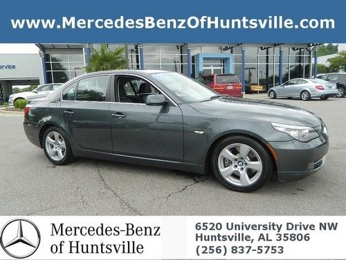 535i 5 series low miles grey gray black leather roof navigation finance