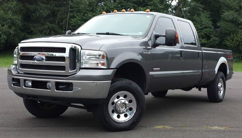2005 ford f-250 xlt, crew cab, diesel, 4x4, long bed, 109k no reserve!!