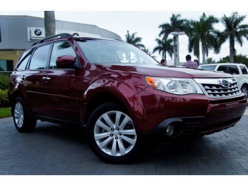 2011 subaru forester 2.5x limited all wheel drive,1 owner,clean carfax,florida!!