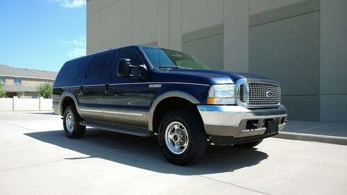 2002 ford excursion limited 4x4 7.3l diesel, one owner, rare, leather, clean