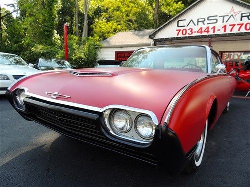 Classic 1962 ford thunderbird hardtop  2-door 6.4l red on red