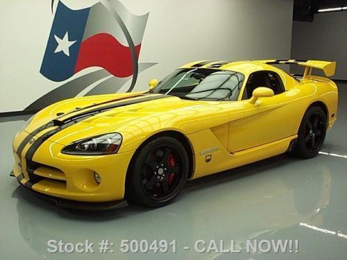 2009 dodge viper srt-10 coupe 600 hp race yellow 8k mi texas direct auto