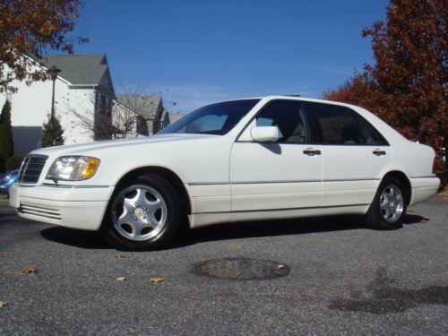 No reserve! clean carfax! leather! sunroof! bose sound! runs great! 4dr rwd w140