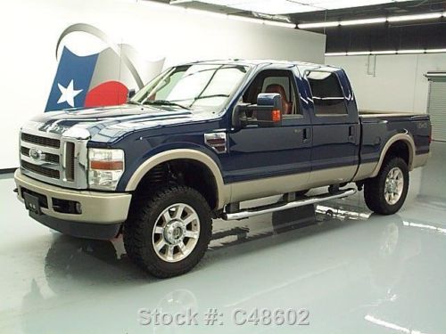 2008 ford f-250 king ranch crew cab 4x4 diesel sunroof  texas direct auto