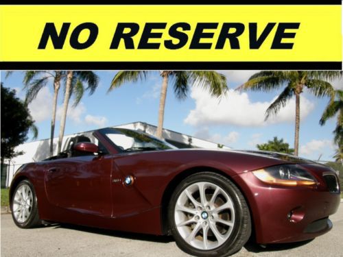 2004 bmw z4 3.0l convertible,under warranty,heated seats,see video,no reserve!!!