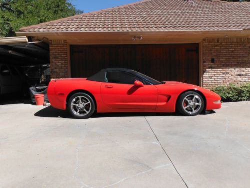 2001 red convertible lingerfelter corvette twin turbo