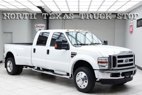 2008 ford f450 diesel 4x4 dually navigation dvd heated leather texas truck