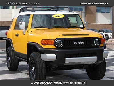 07 toyota fj crusier 4wd off road package roof rails clean car fax 98 k miles