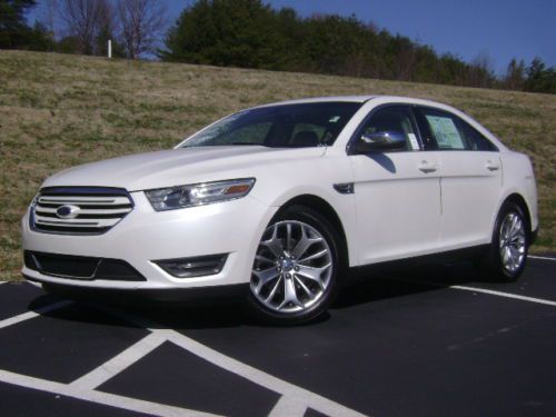 One owner 2013 ford taurus limited white platinum sony navigation camera leather