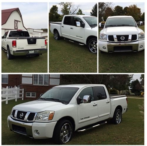 Galaxy white 2005 nissan titan le in excellent condition 12,854 miles