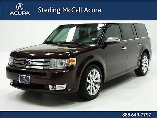 2009 ford flex limited leather dual snrf heated seats third row rear dvd skyview