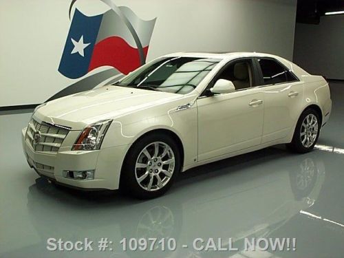 2009 cadillac cts4 awd climate leather pano sunroof 42k texas direct auto